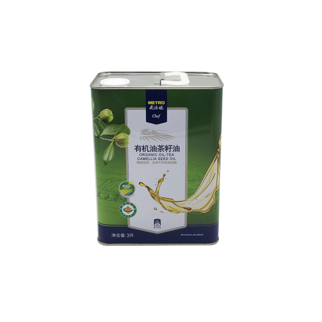 3升有机油茶籽油铁罐