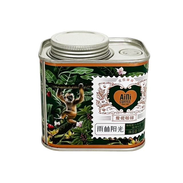 厂家直销150g咖啡豆铁罐包装