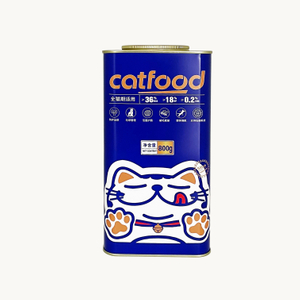 800g猫粮冻干罐 宠物粮铁罐包装