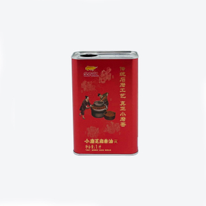 1L小磨芝麻香油方形铁瓶