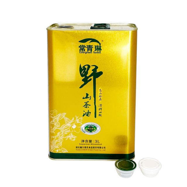 可印刷3L山茶油方形铁罐包装